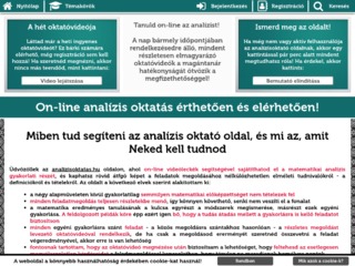 Részletek : On-line analÃ­zis oktatÃ¡s